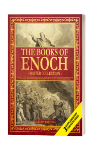 Front cover of The Books of Enoch: Master Collection by Jeremy Payton, red with a gilt frame.