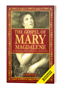 Front cover of The Gospel of Mary Magdalene by Jeremy Payton, red and gold with an audiobook flash.